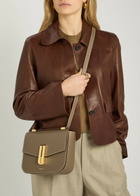Demellier The Vancouver Grained Leather Cross-body bag - Taupe - One Size