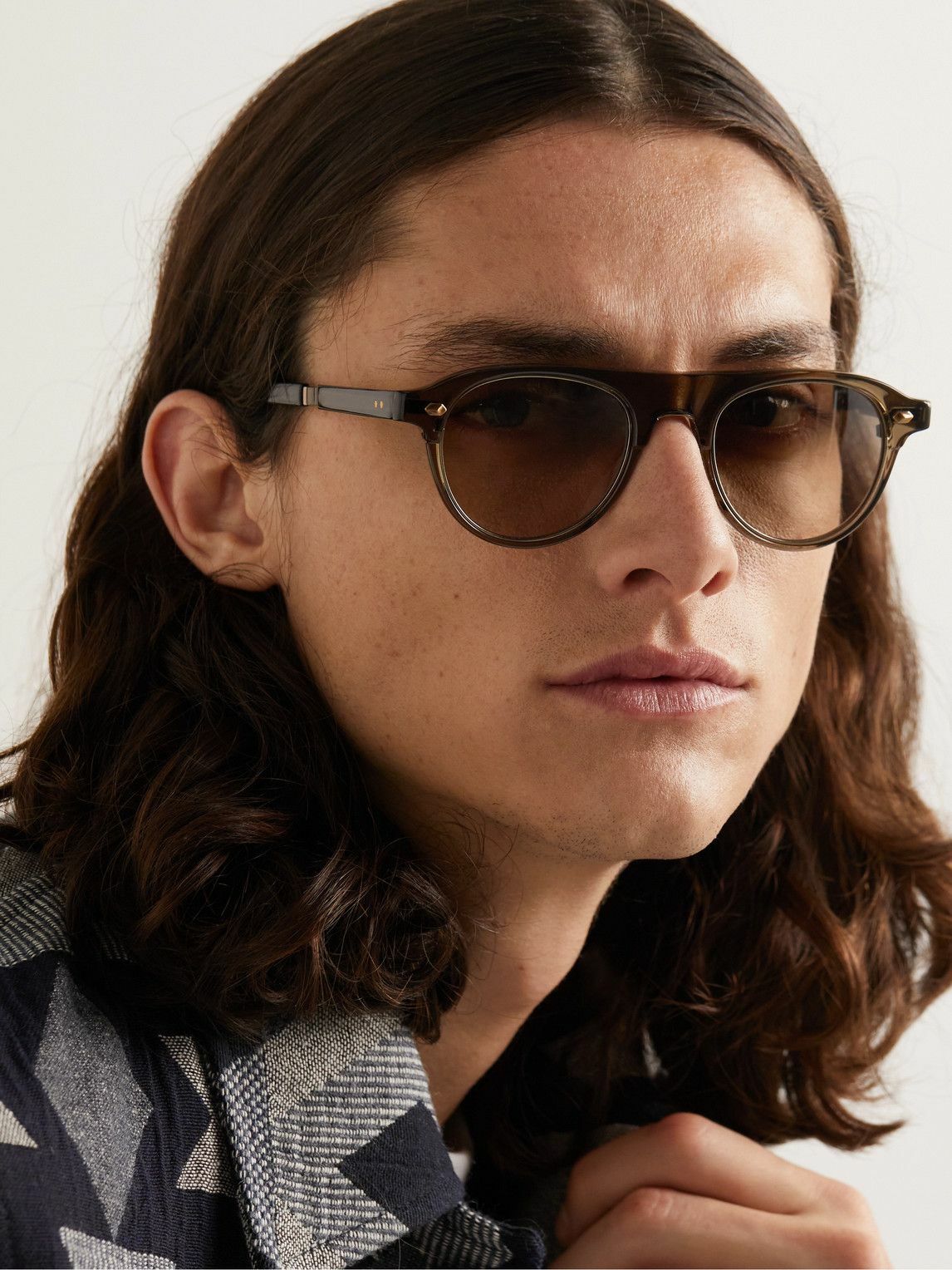 Mr. Leight ミスターライトSTAHL Mr Leight - Stahl Aviator-Style Acetate Sunglasses Mr. Leight