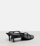 Acne Studios Beverly patent leather thong sandals