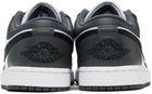 Nike Jordan Big Kids White & Gray Air Jordan 1 Low Sneakers