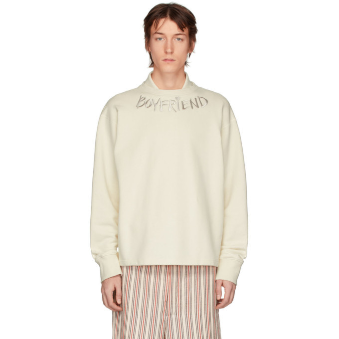 Linder Off-White Boyfriend Sweatshirt