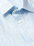 Loro Piana - Striped Linen Shirt - Blue