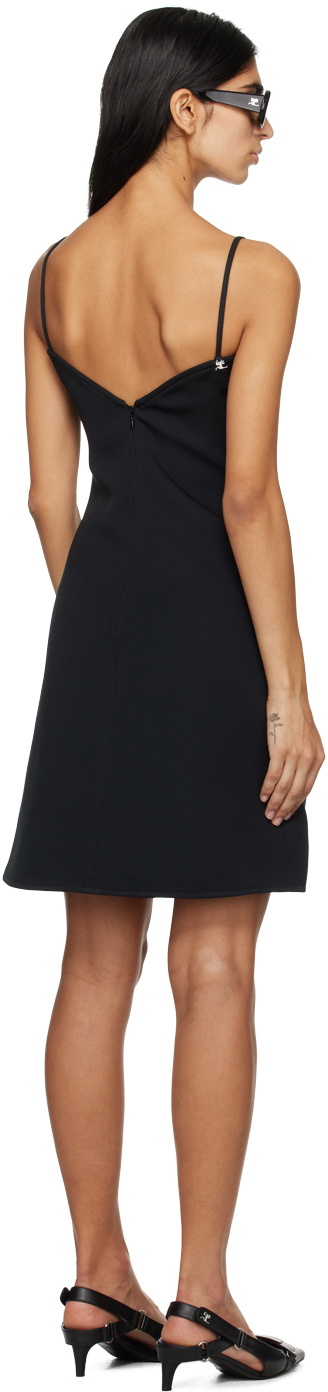 Courrèges Black Ellipse Minidress Courreges