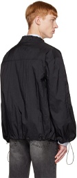 TheOpen Product SSENSE Exclusive Black String Bomber Jacket