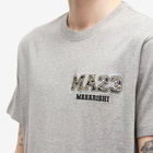 Maharishi Men's MA23 Embroidered T-Shirt in Grey Marl