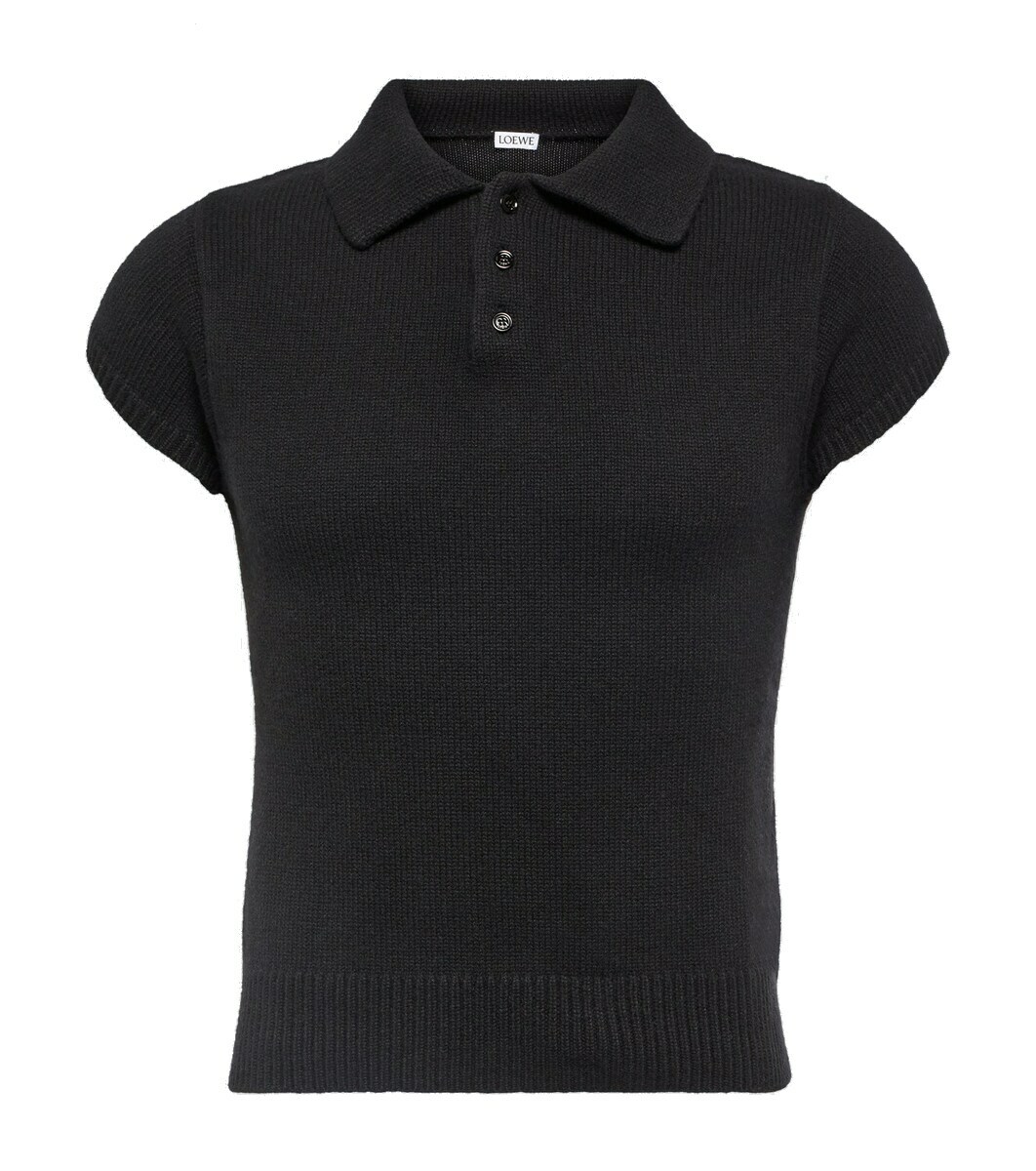 Homere Saddle Sleeve Polo Sweater