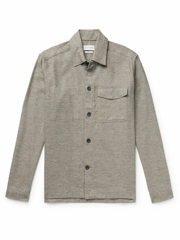 Photo: Oliver Spencer - Avery Cotton-Flannel Overshirt - Neutrals