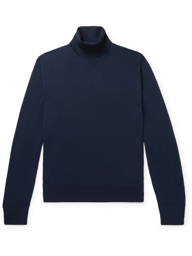 Photo: TOM FORD - Slim-Fit Wool Rollneck Sweater - Blue