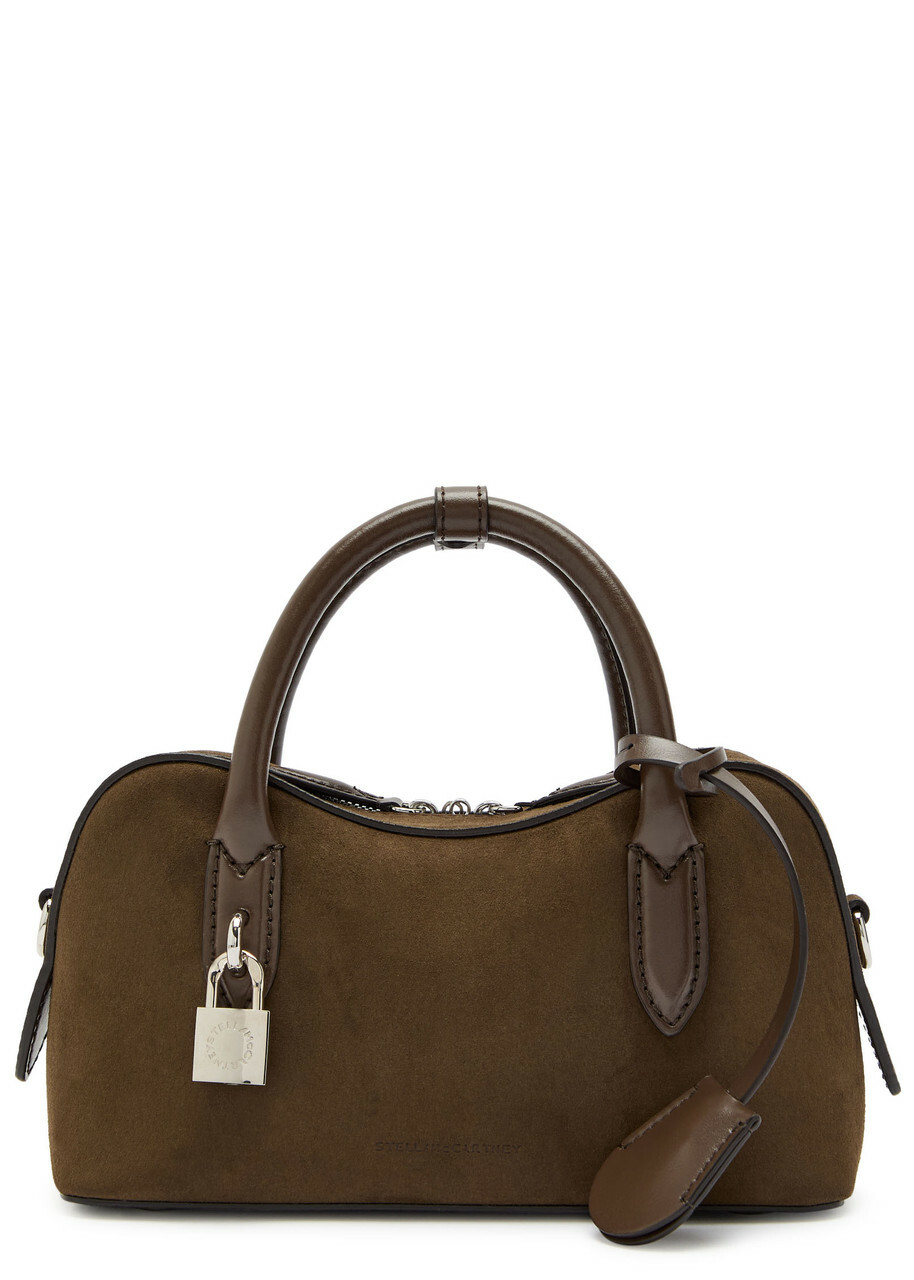 Stella Mccartney Stella Ryder Small Faux Suede top Handle bag - Moca - One Size