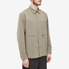 Norse Projects Men's Jens Travel Light 2.0 Overshirt in Concrete Grey