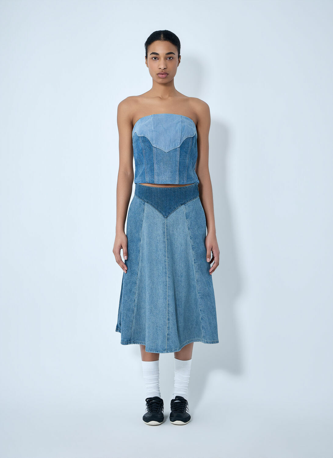 Levi's Structured Denim Bustier Top