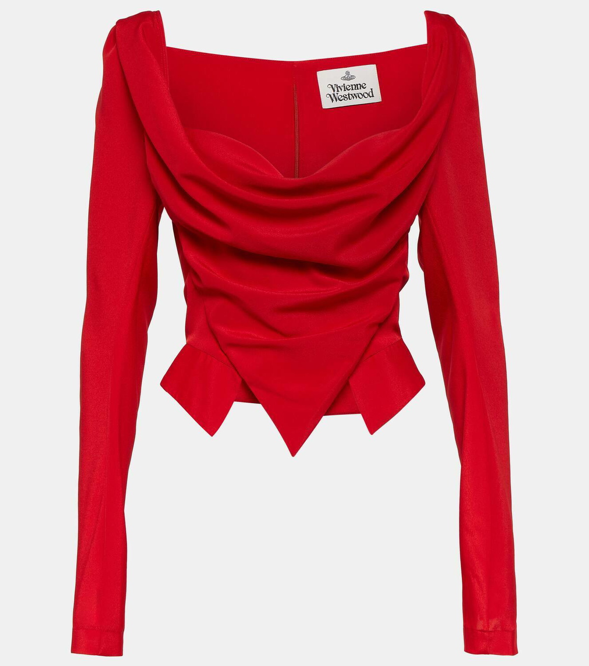 Vivienne Westwood Sunday draped crêpe top Vivienne Westwood