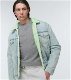 NotSoNormal - Look Inside faux shearling and denim jacket
