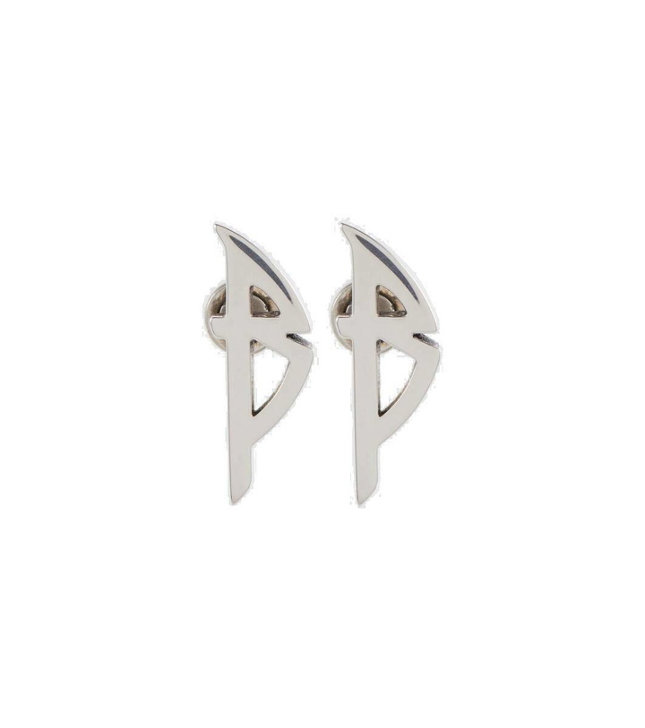 Photo: Balenciaga Typo logo earrings