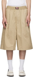WILLY CHAVARRIA Beige Orale Elasticated Shorts