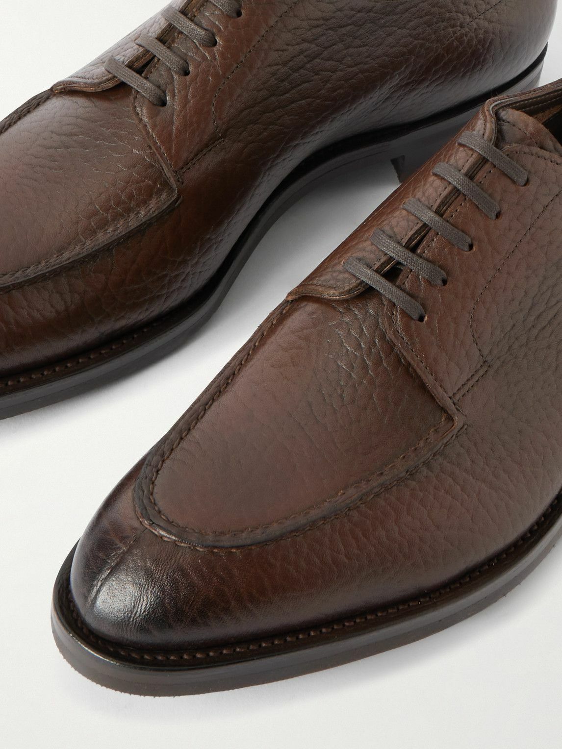 Edward Green - Dover Full-Grain Leather Derby Shoes - Brown