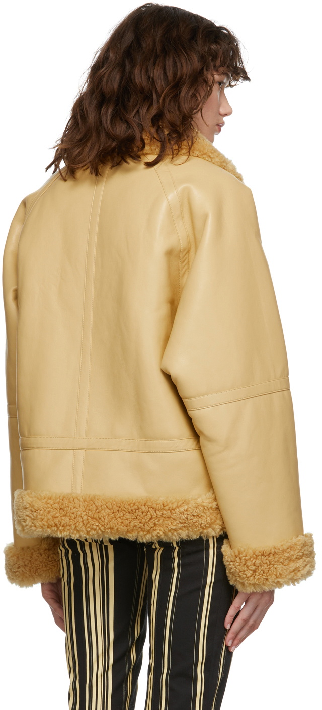 Stand Studio SSENSE Exclusive Beige Rind Jacket