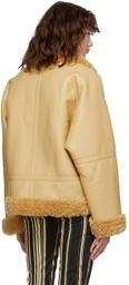 Stand Studio SSENSE Exclusive Beige Rind Jacket