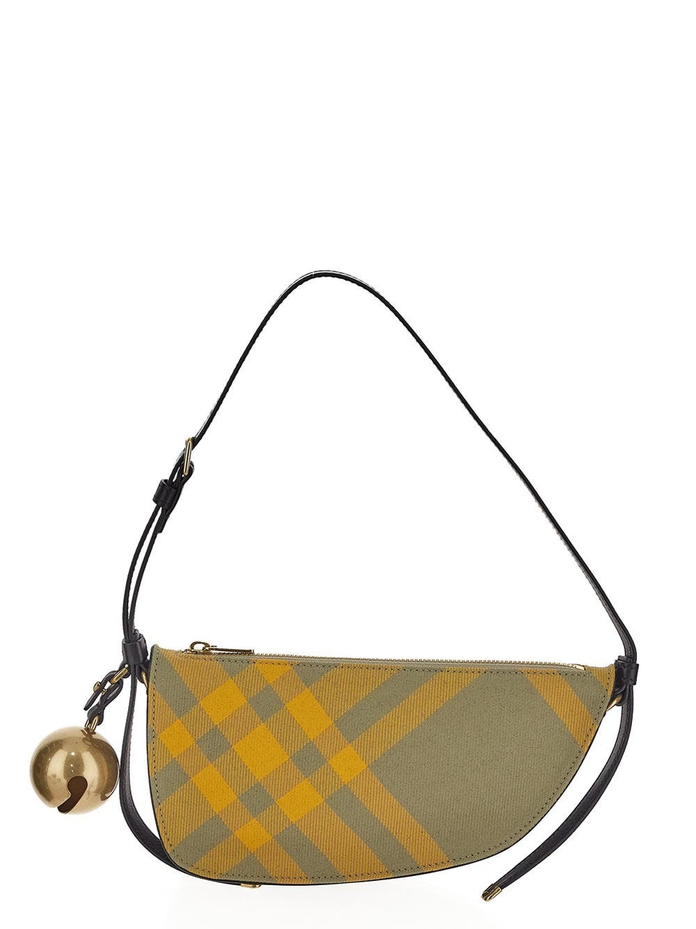 【関税込み】Burberry Shield Sling Bags Burberry Shield Leather Crossbody Bag | Blue | FARFETCH