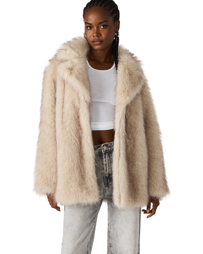 Photo: Steve Madden Kindra Coat in Natural