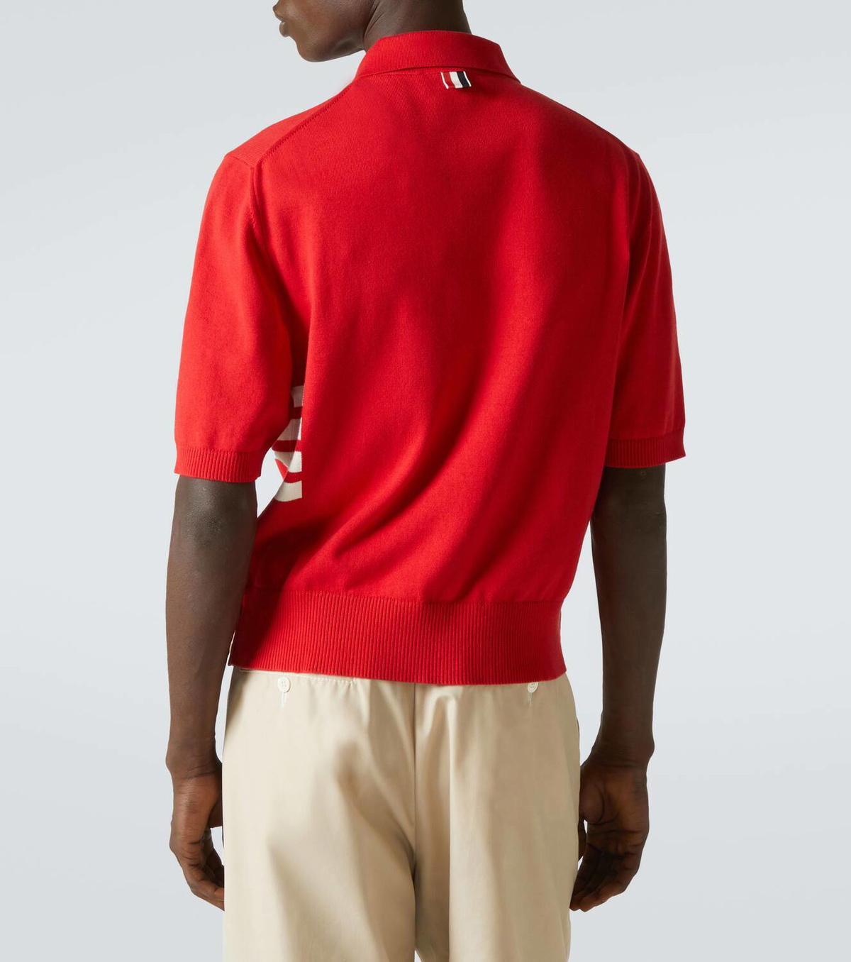 Thom Browne 4-Bar cotton polo shirt