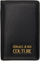 Versace Jeans Couture Black Logo Bifold Wallet