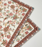 Etro Fleur printed cotton placemats and napkins set