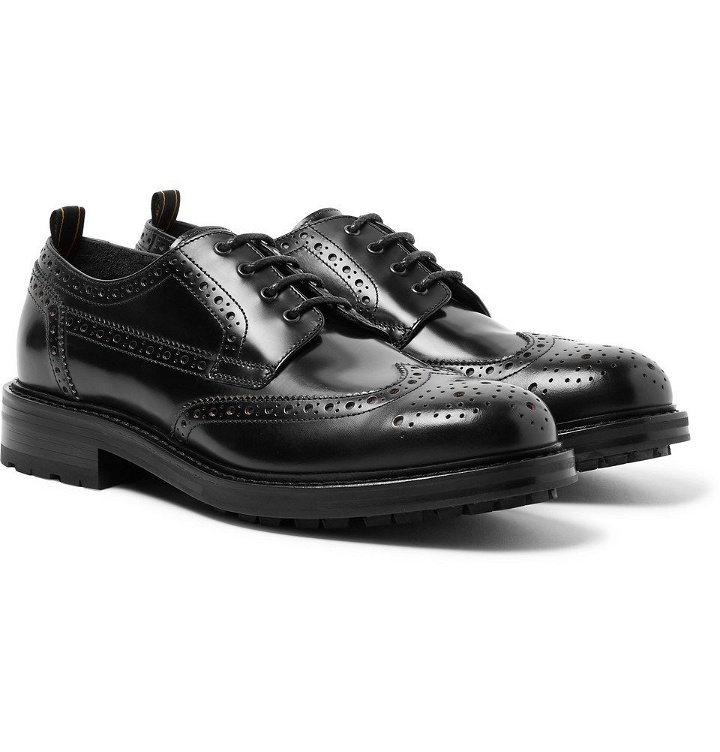 Photo: Dunhill - Country Leather Wingtip Brogues - Men - Black