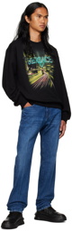 Versace Black Printed Sweatshirt
