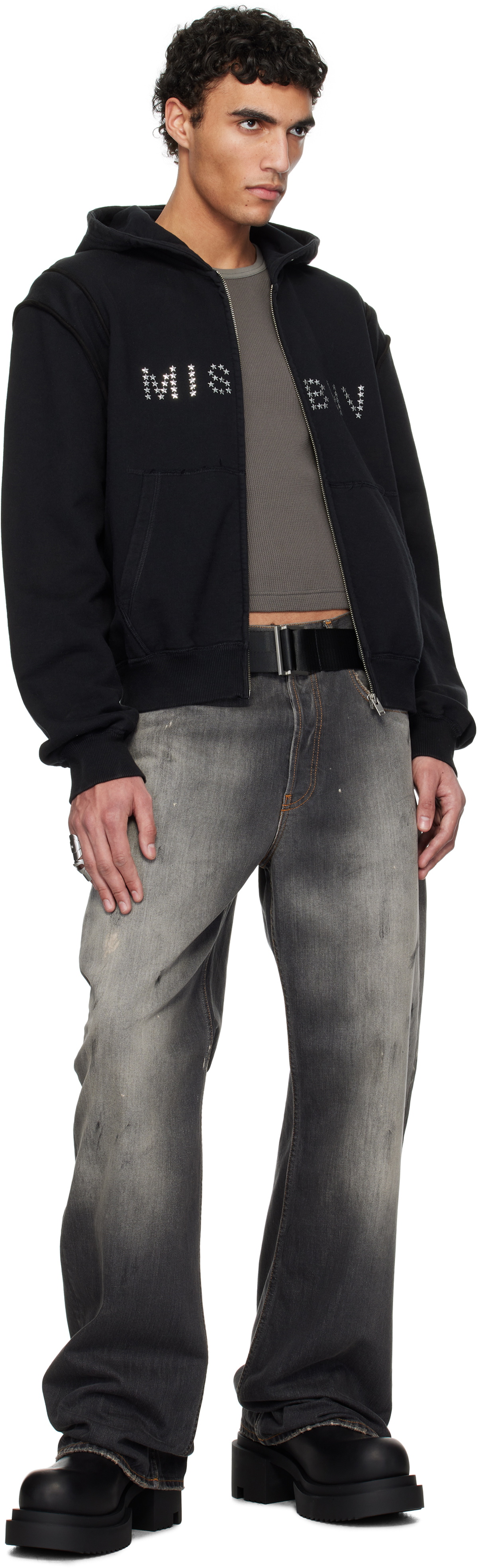 MISBHV Black Star Teddy Hoodie
