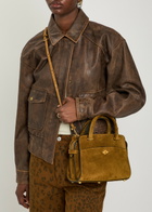 Metier Private Eye Mini Suede top Handle bag - Tan - One Size