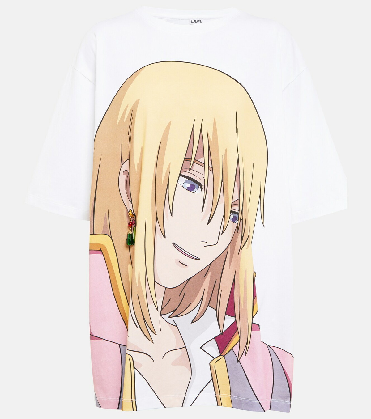 Loewe × Howl's Moving Castle T shirt Loewe x Howl's Moving Castle Howl embellished cotton T-shirt Loewe