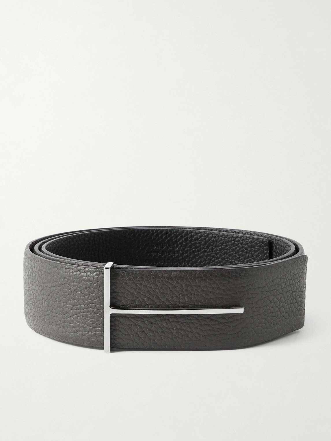 TOM FORD - 3.8cm Full-Grain Leather Belt - Black