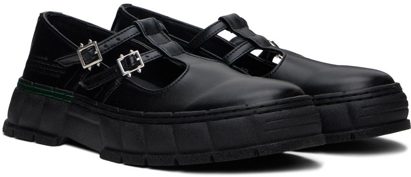 Virón Black 2001 Apple Mary Jane Loafers