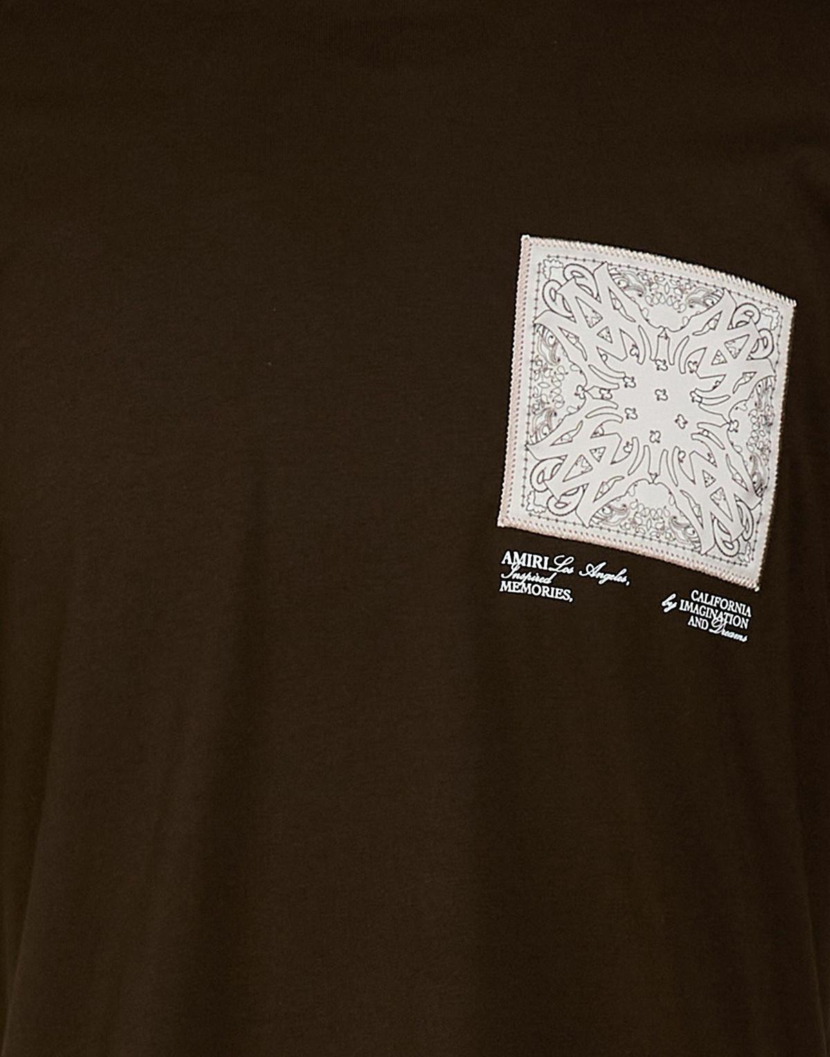 Amiri Mens T-shirt Dark in Brown