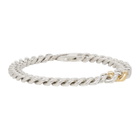 Bunney Silver and Gold Simple Chain Bracelet