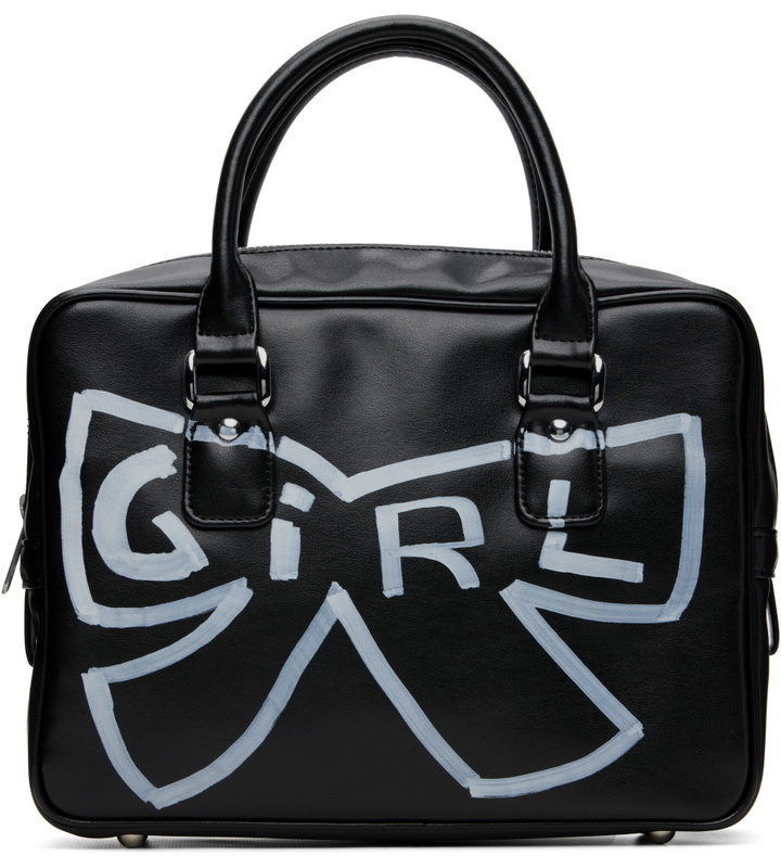 Photo: Comme des Garçons Girl Black Painted Bag