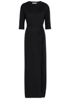 Lisa Yang Tilde Belted Cashmere Maxi Dress Black