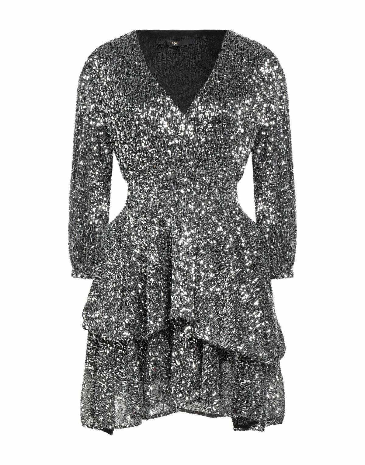 Maje Womens Mini dress in Silver