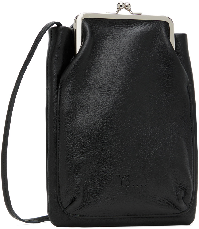 Y's Black Clasp Pochette Bag