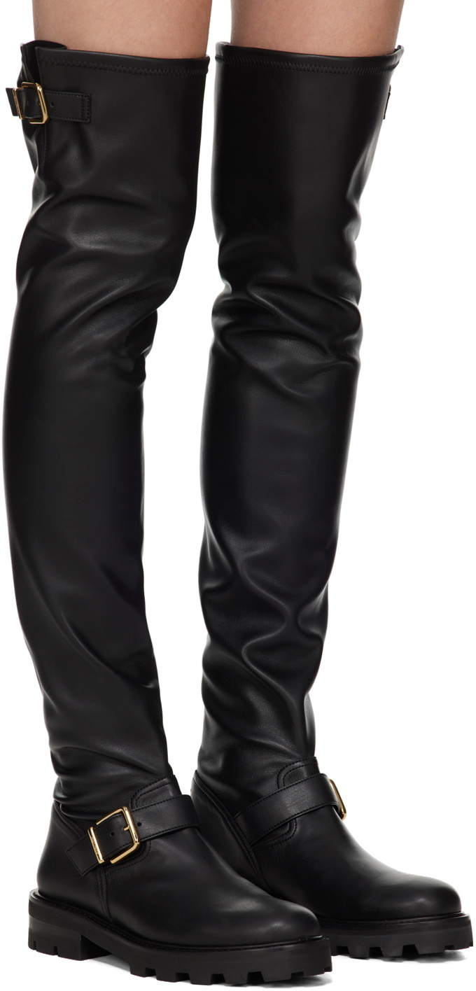 Jimmy Choo Black Biker II Boots Jimmy Choo