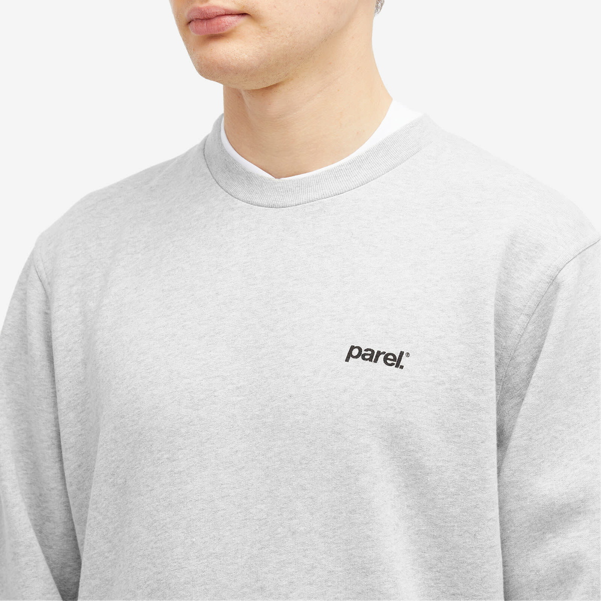 Parel Studios Men's BP Logo Crewneck Sweatshirt in Grey