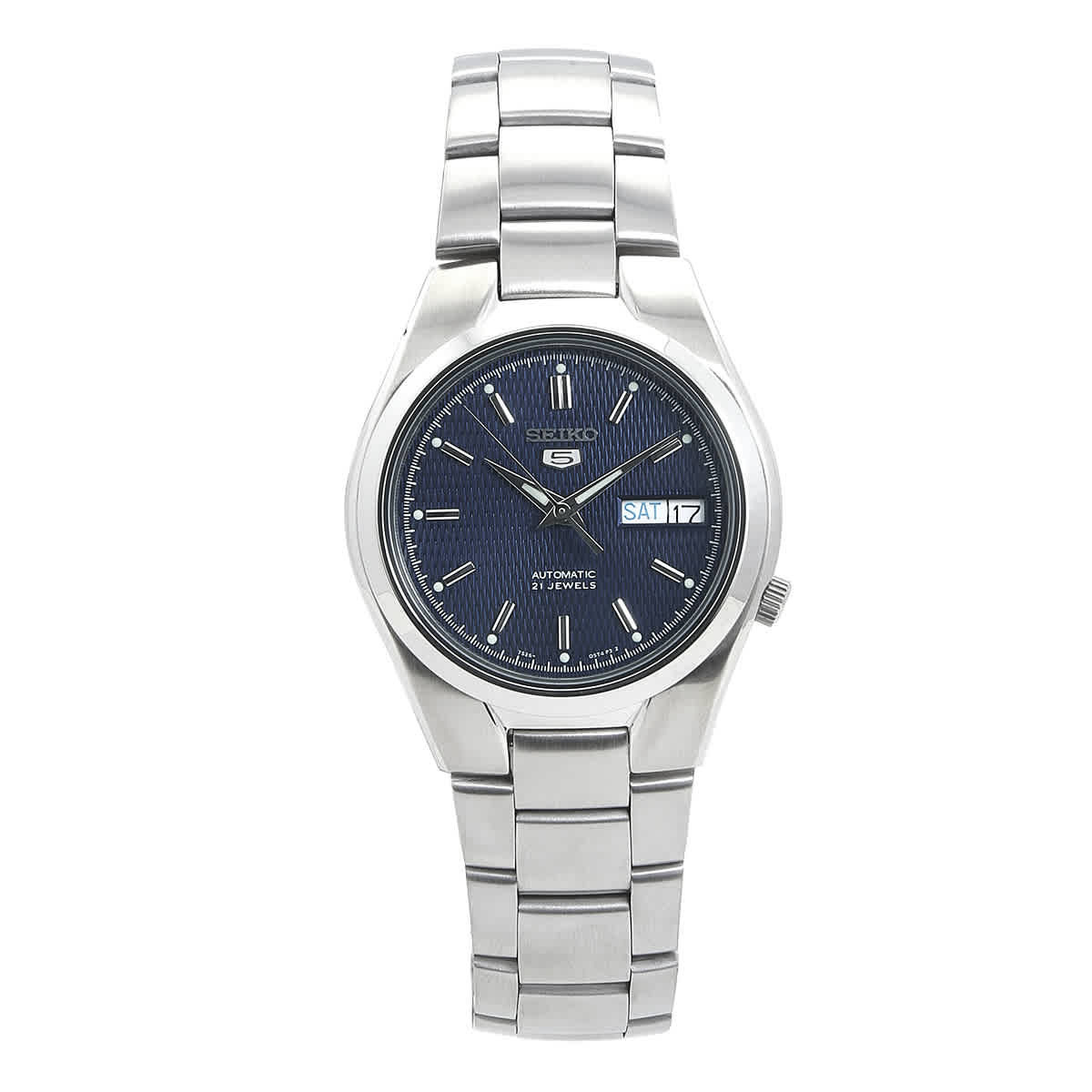 Seiko SNK603K1 Orologio Uomo Automatico - Quadrante Blu Cinturino Grigio