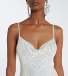 Jenny Packham Shangrila La sequined silk gown