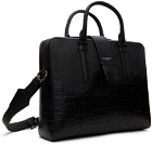 Maison Margiela Black Textured Briefcase
