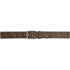 Burberry Brown Monogram E-Canvas Belt