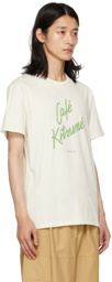 Maison Kitsuné White 'Café Kitsuné' T-Shirt