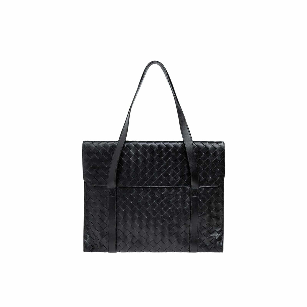 バッグ Bottega Veneta Canvas Tote Bag Leather Tote Bag in BLACK | Bottega Veneta® US