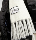 Off-White - Label mohair-blend scarf
