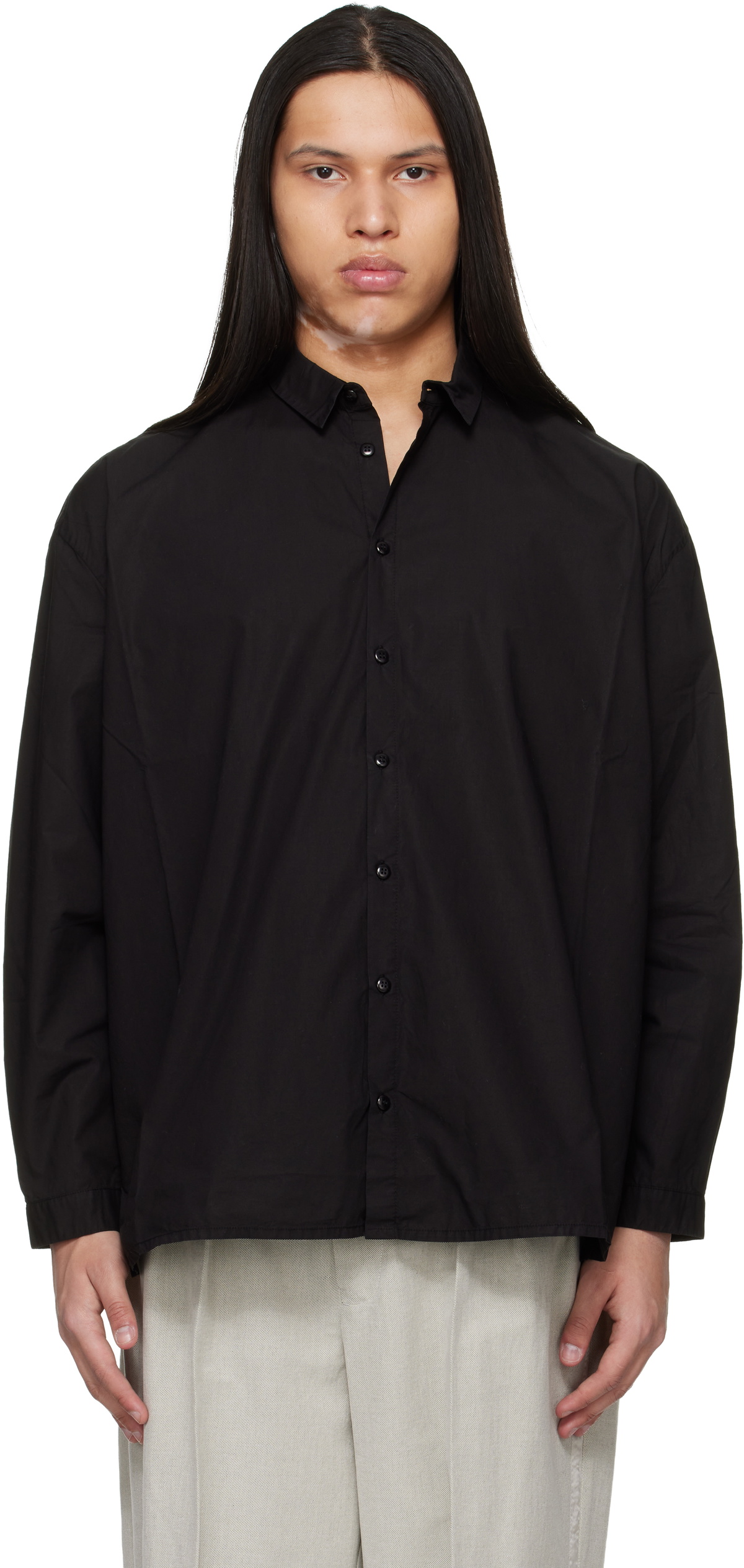 トップス toogood / THE DRAUGHTSMAN SHIRT black Toogood Black 'The Draughtsman' Shirt Toogood